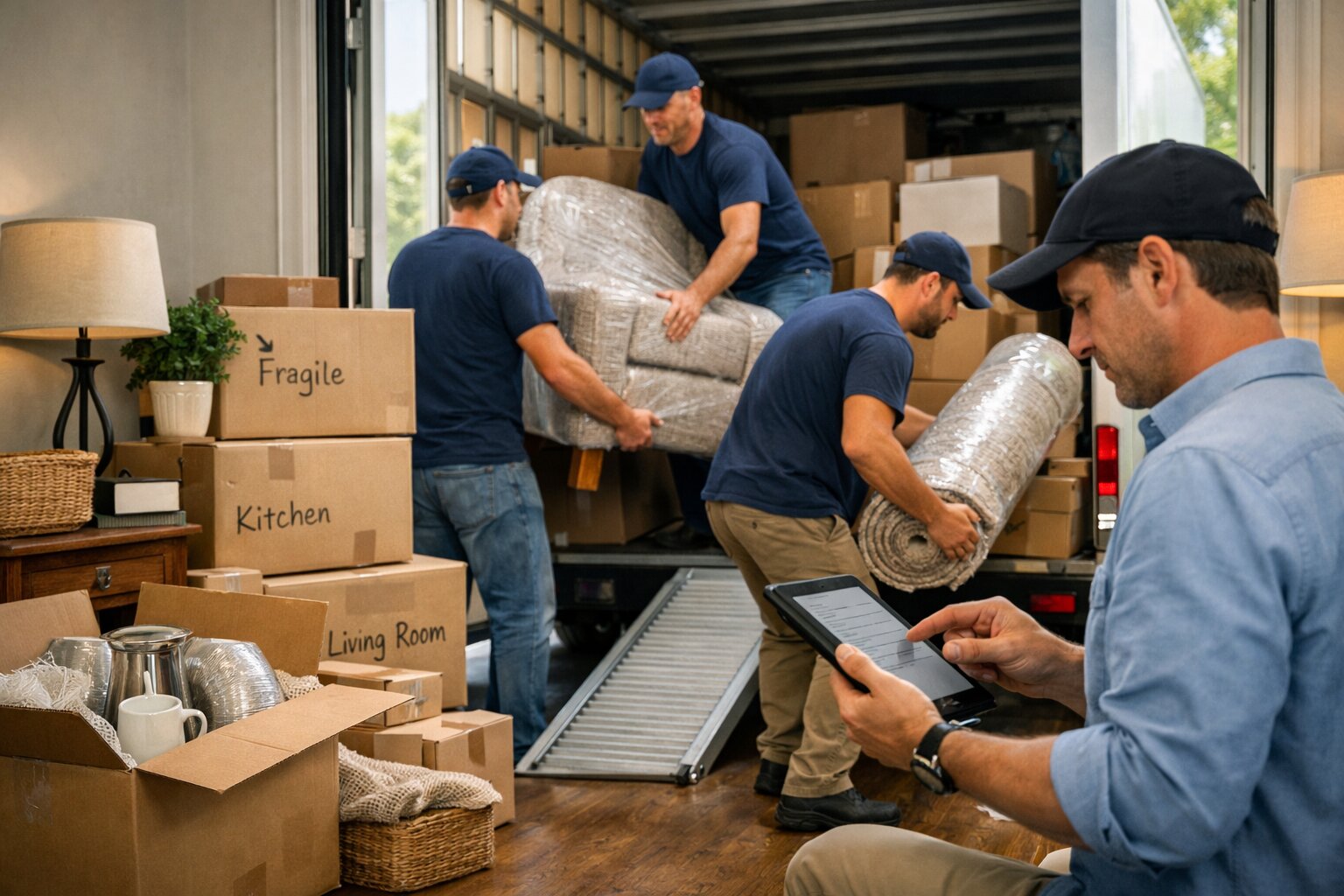 Who Checks Items During Loading and Unloading Banner